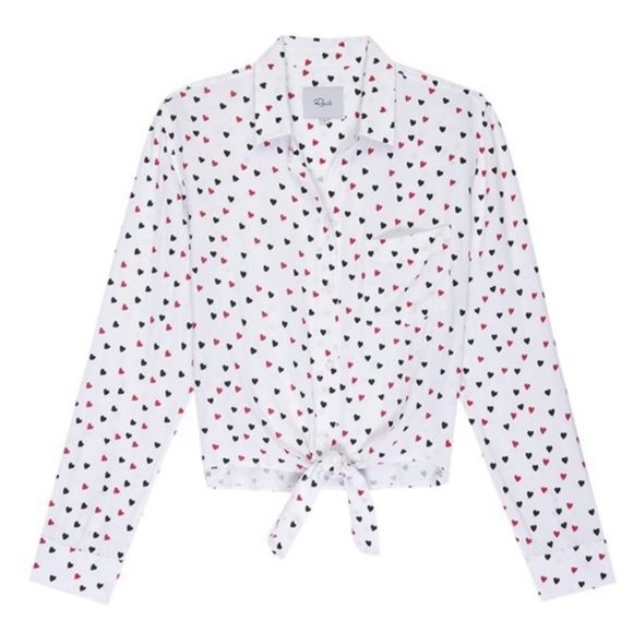 RAILS Val Crush Tie Front Button Down Blouse - Picture 2 of 15